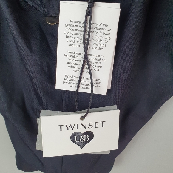 TWINSET NWT‎ Halter Top One-Piece Swimsuit Gold/Black B Cup Women's Size M - Picture 11 of 13